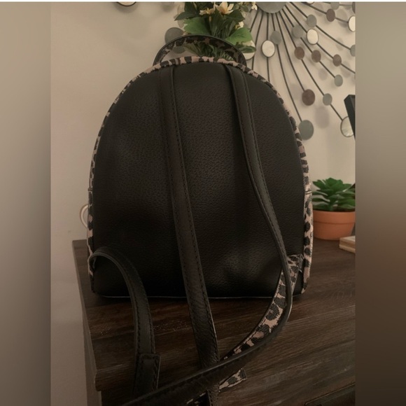 black leopard sammy grove street leather backpack Kate Spade New York Grove Street Leopard Sammi Backpack